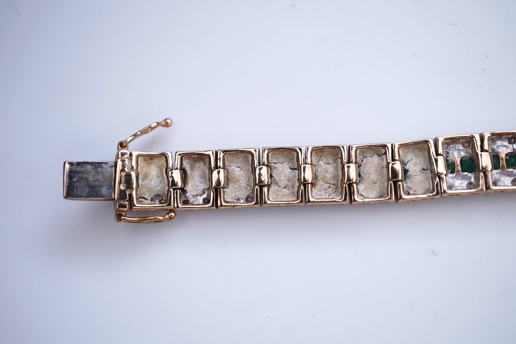 A lady's 2002 gilt steel Raymond Weil quartz wrist watch, with mother of pearl dial and simulated diamond dot numerals, with box and papers.